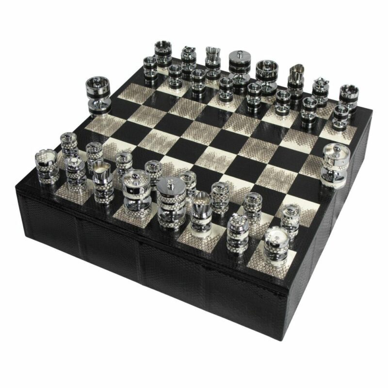 Luxury Chess set | Watersnake Chess Set | Geoffrey Parker Chess Set