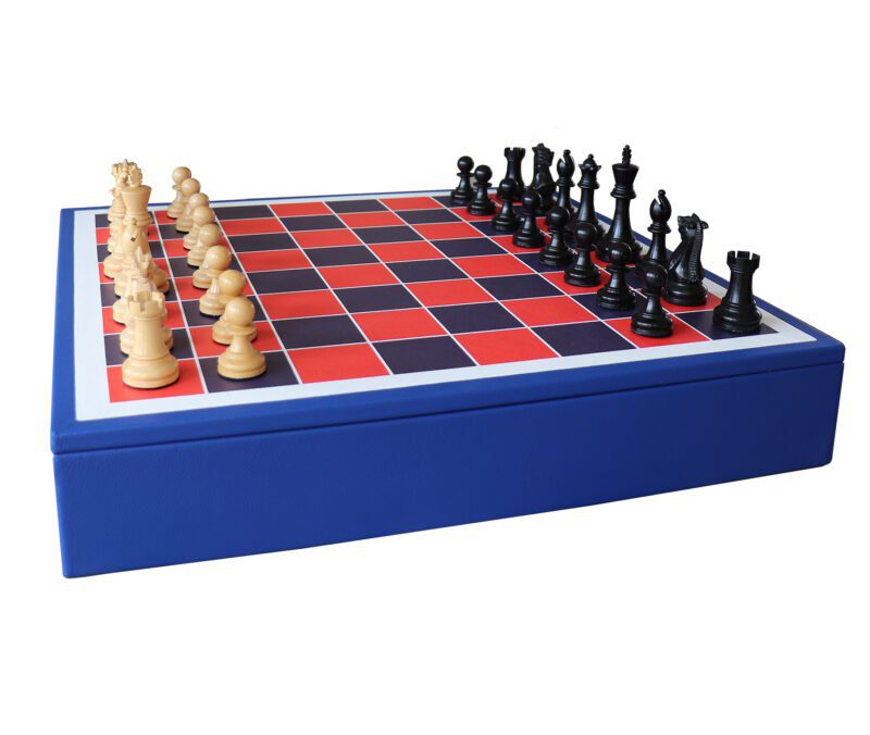 Luxury Chess board | Luxury Chess Sets | Geoffrey Parker Chess Set | Leather Chess Set